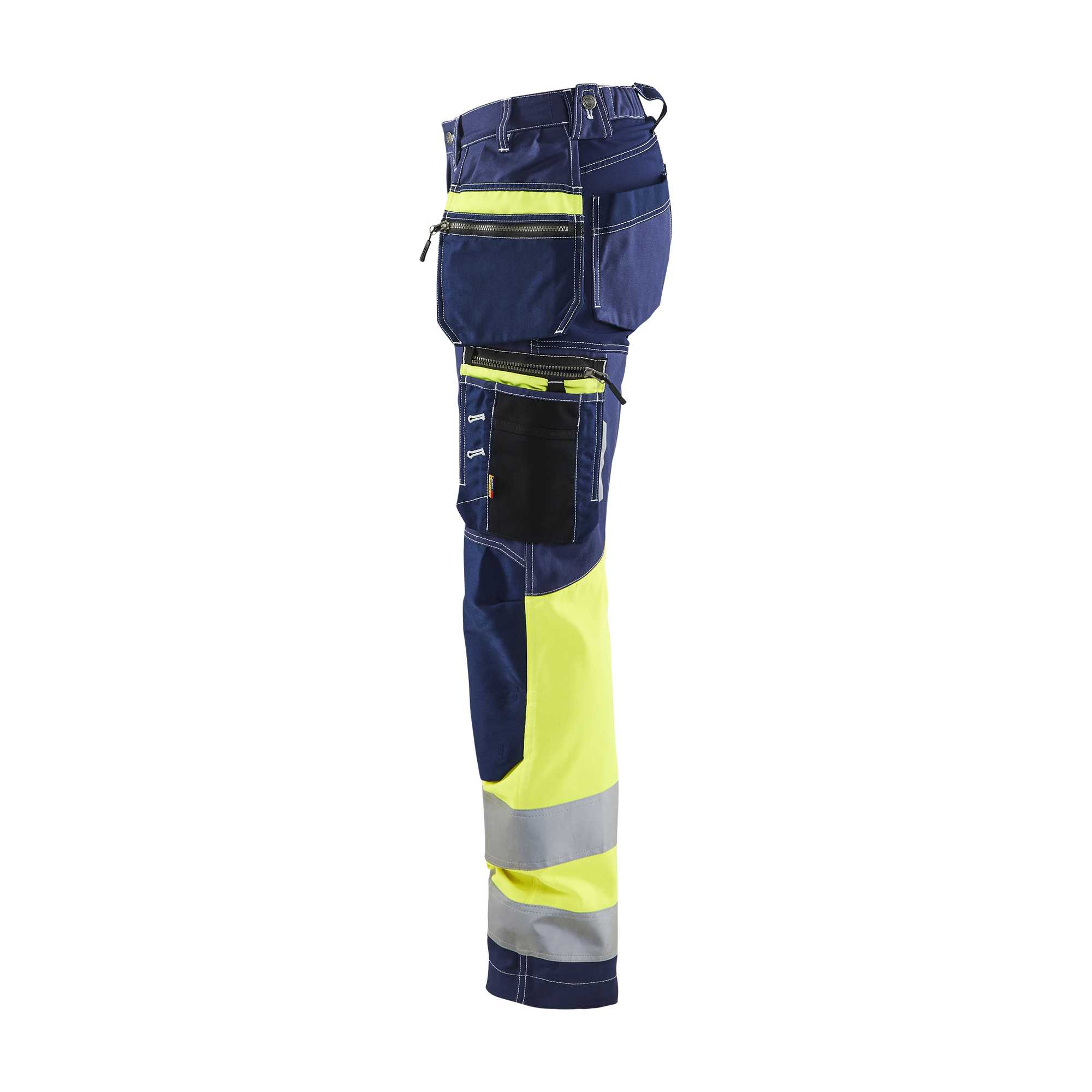 BLAKLADER 71961370 | Women's Hi vis Trousers with Stretch Hi Vis Reflective Work Trousers Women - 100% Cotton